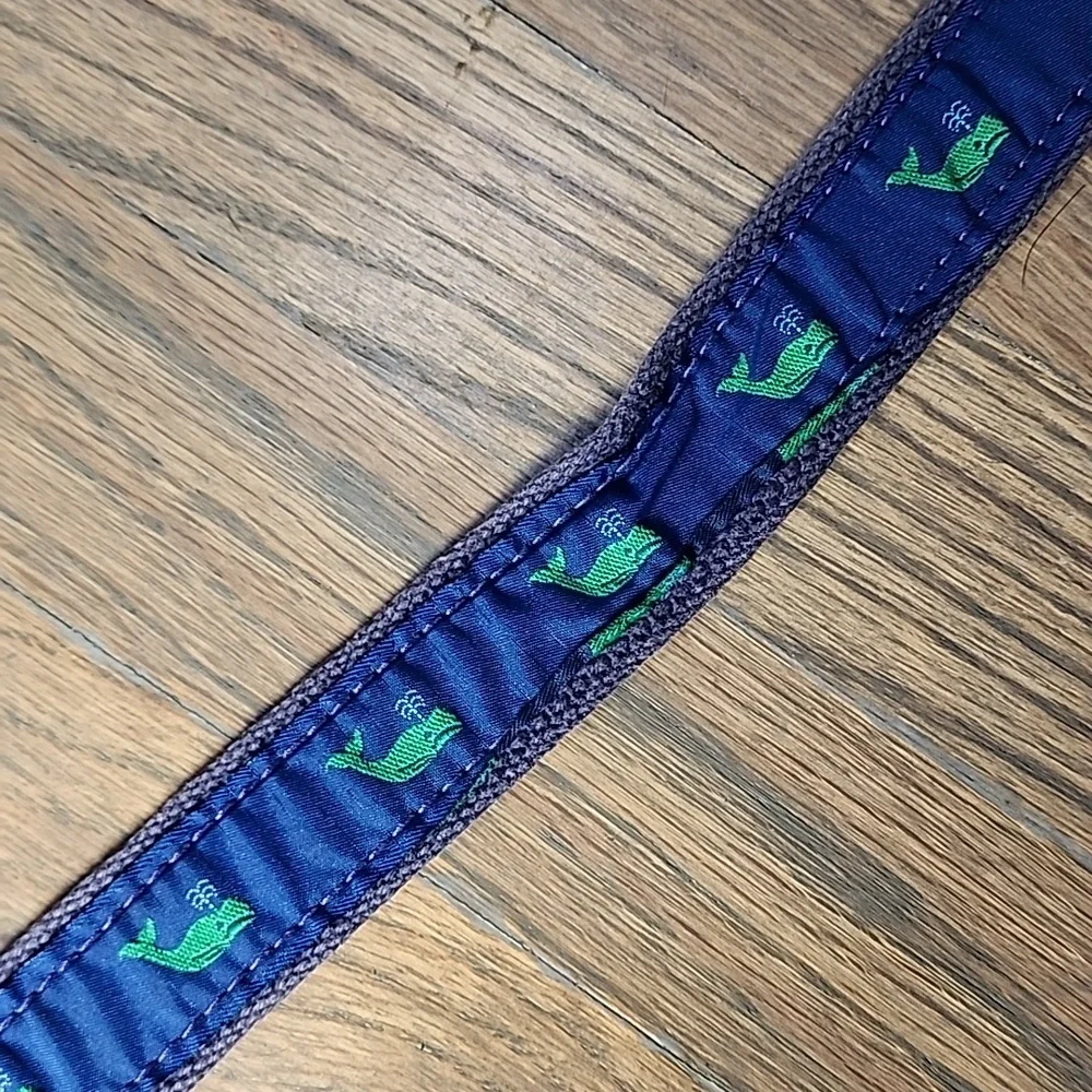 Kids' Brown and Blue Belt with Whale Design